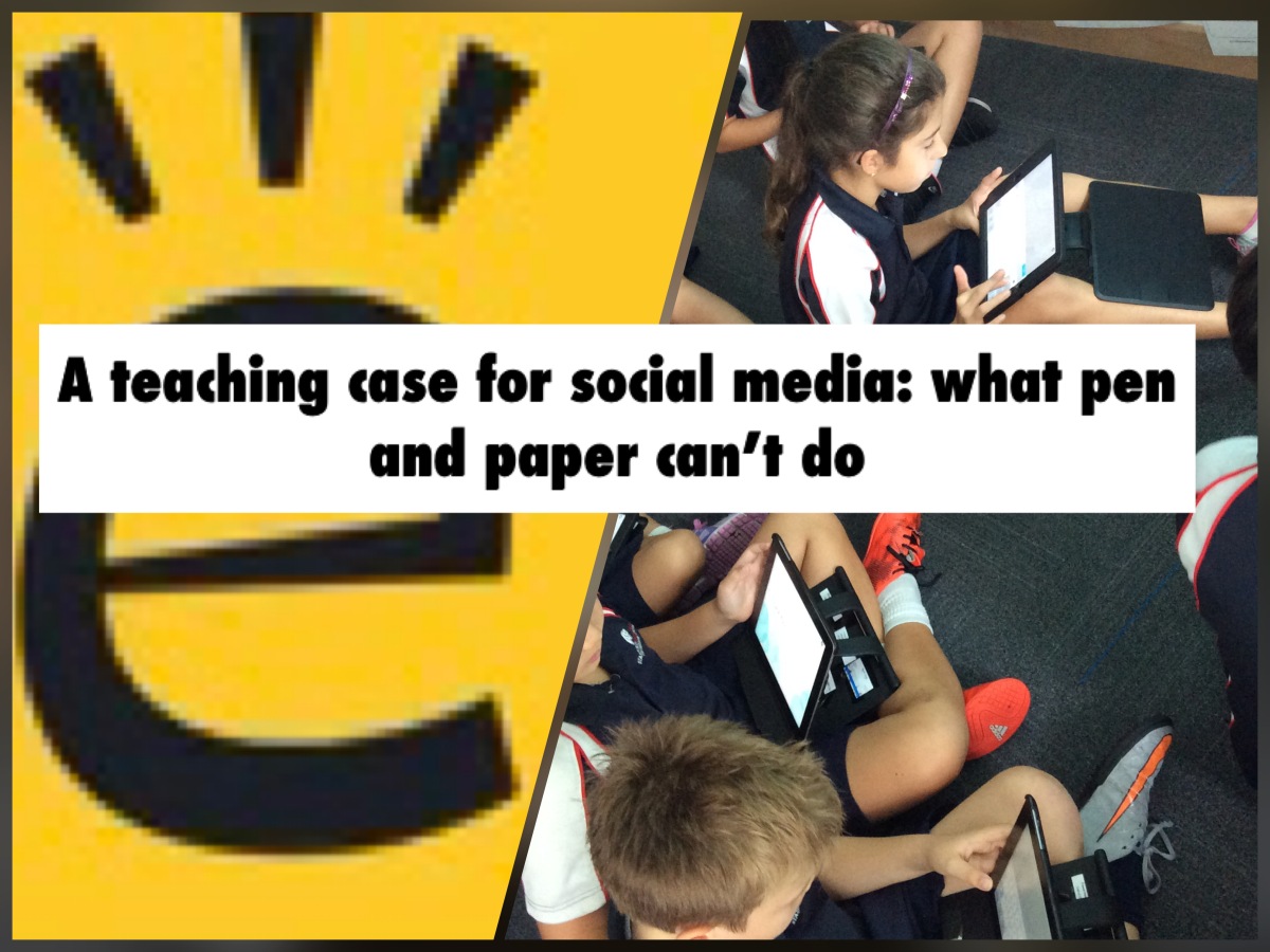 A teaching case for social media: what pen and paper can’t do
