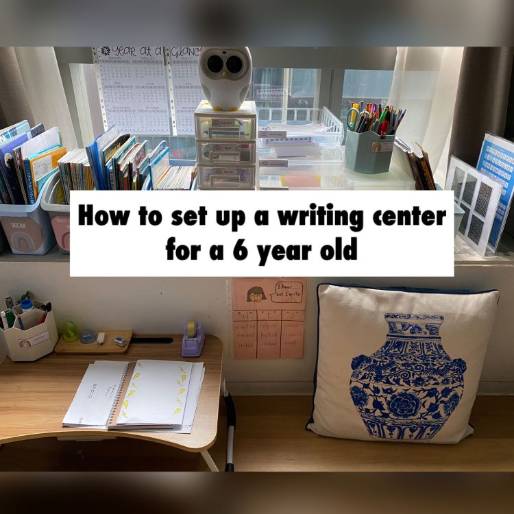 Setting up a writing center for a 6 year old